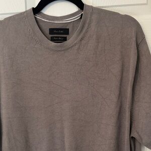 Grayish/brown Short Sleeve Sweater Shirt